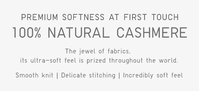 100% NATURAL CASHMERE