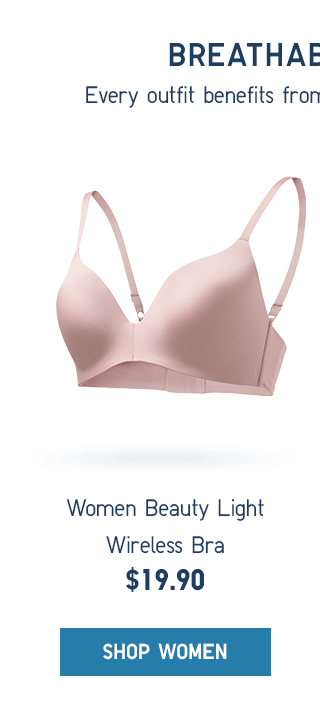 WOMEN BEAUTY LIGHT WIRELESS BRA $19.90