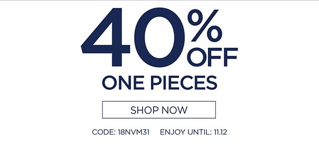 40% Off One Pieces - Shop Now