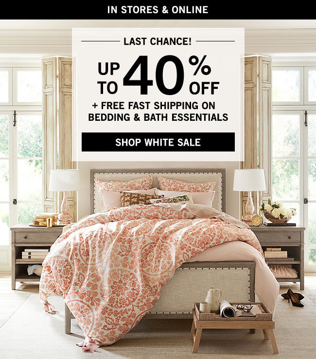 BEDDING & BATH ESSENTIALS