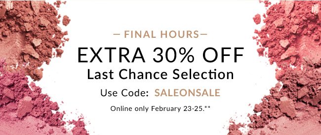 EXTRA 30% OFF