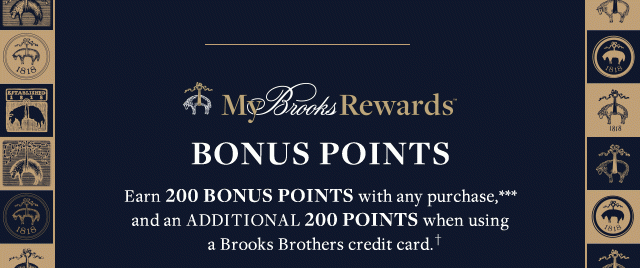 MY BROOKS REWARDS BONUS POINTS