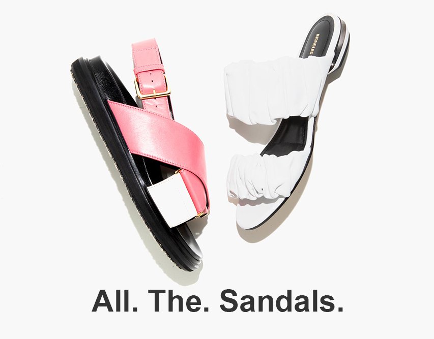 All. The. Sandals.