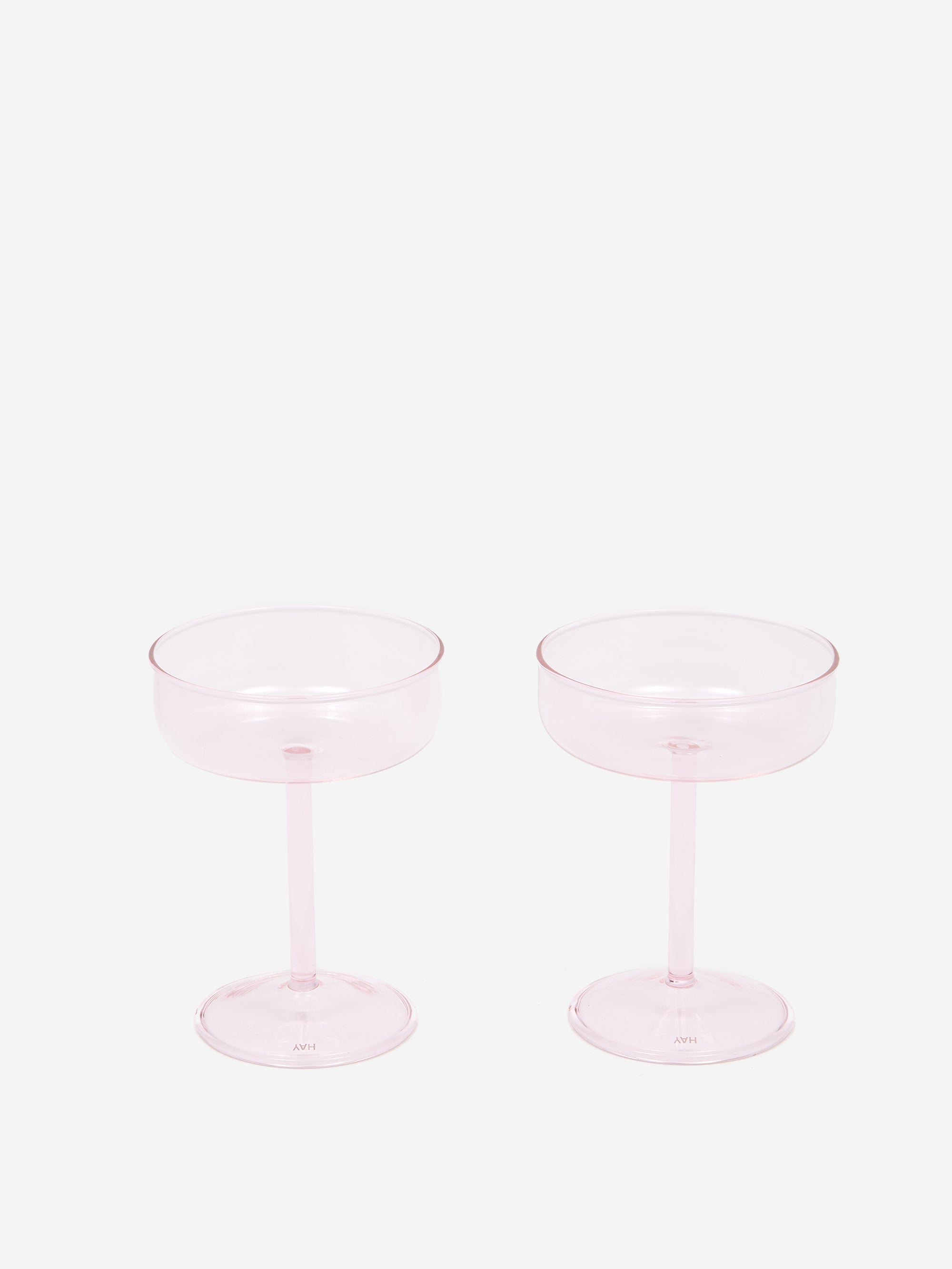 Image of HAY Tint Coupe Glass Set of 2 - Pink