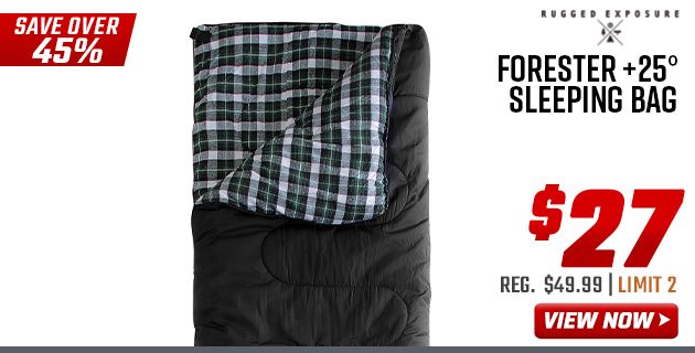 Rugged Exposure Forester +25° Sleeping Bag