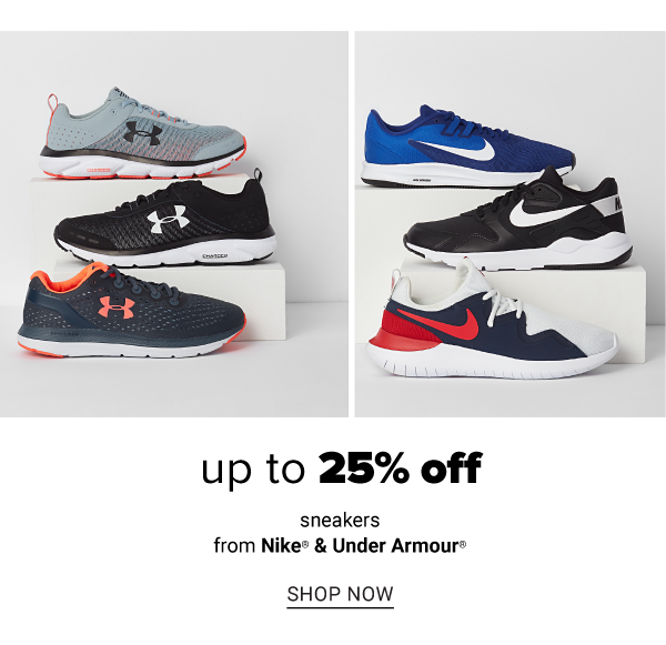 Up to 25% Off Sneakers feat. Nike & Under Armour - Shop Now