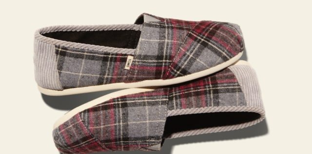 toms back to school plaid women's classics