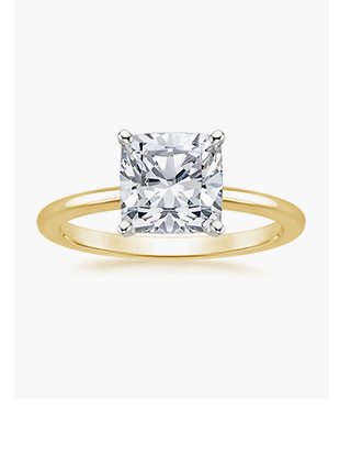 Four-Prong Petite Comfort Fit Ring