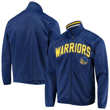 Golden State Warriors G-III Sports by Carl Banks Assist Full-Zip Tricot Track Jacket - Royal