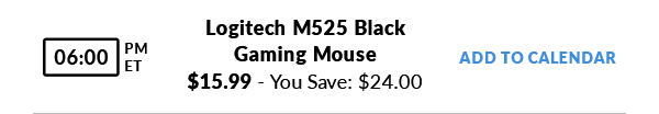 Logitech M525 Black Gaming Mouse 