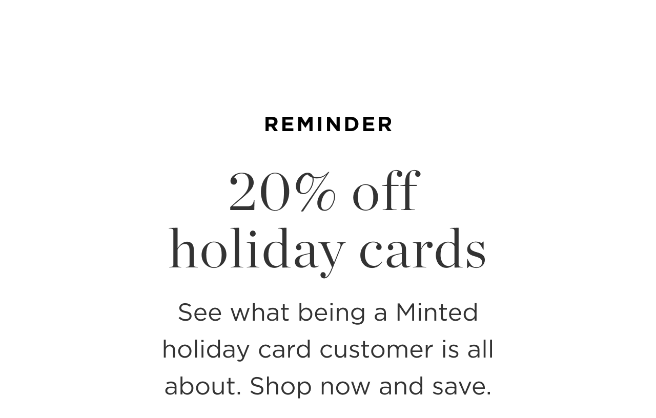 20% Off Holiday Cards