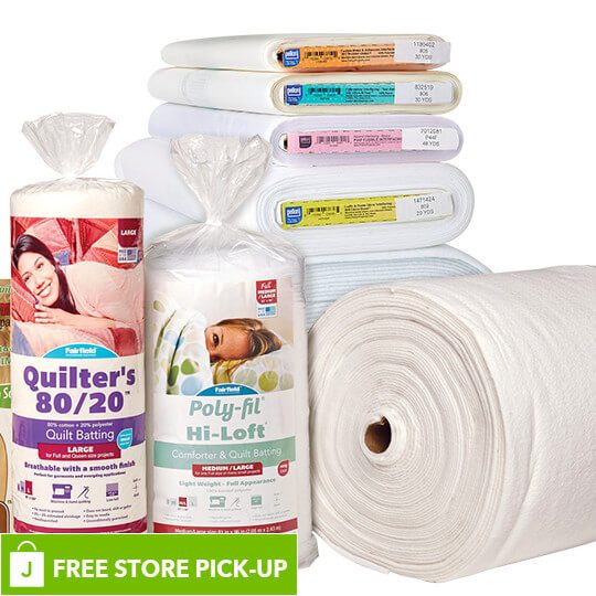 image of Packaged and By-the-Yard Batting and Interfacing.