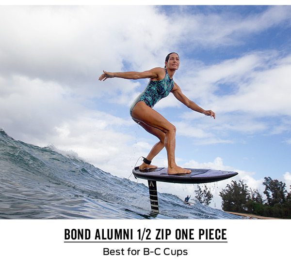 Bond Alumni 1/2 Zip One Piece | Best for B-C Cups >