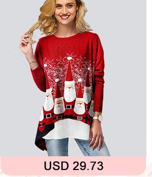 Faux Two Piece Christmas T Shirt