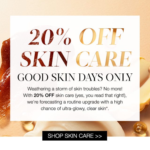 20% OFF SKIN CARE