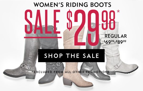 Women's Riding Boots Flash Sale