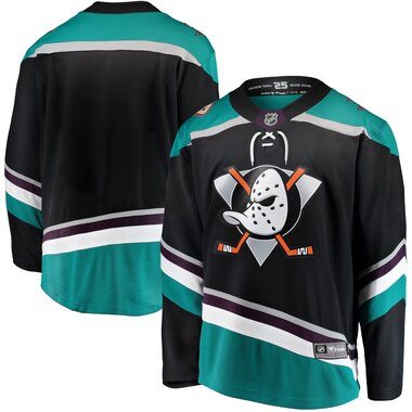 Fanatics Branded Anaheim Ducks Black Alternate Breakaway Jersey