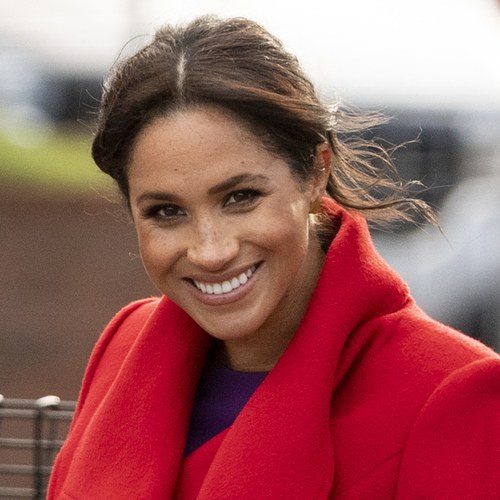 Meghan Markle, Duchess of Sussex, at a royal engagement in Birkenhead, England.