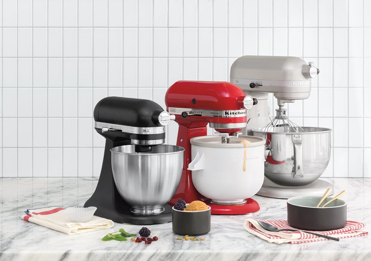 three kitchenaid® stand mixers