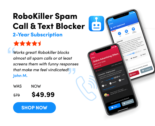 RoboKiller Spam Blocker | Shop Now