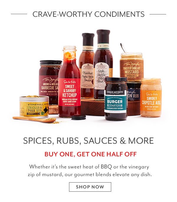 Spices, rubs, sauces and more