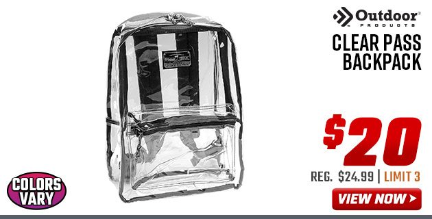 Outdoor Products Clear Pass Backpack 
