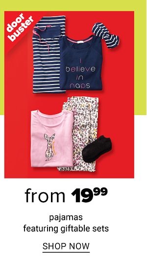 From $19.99 Pajamas ft. folded giftable sets - Shop Now