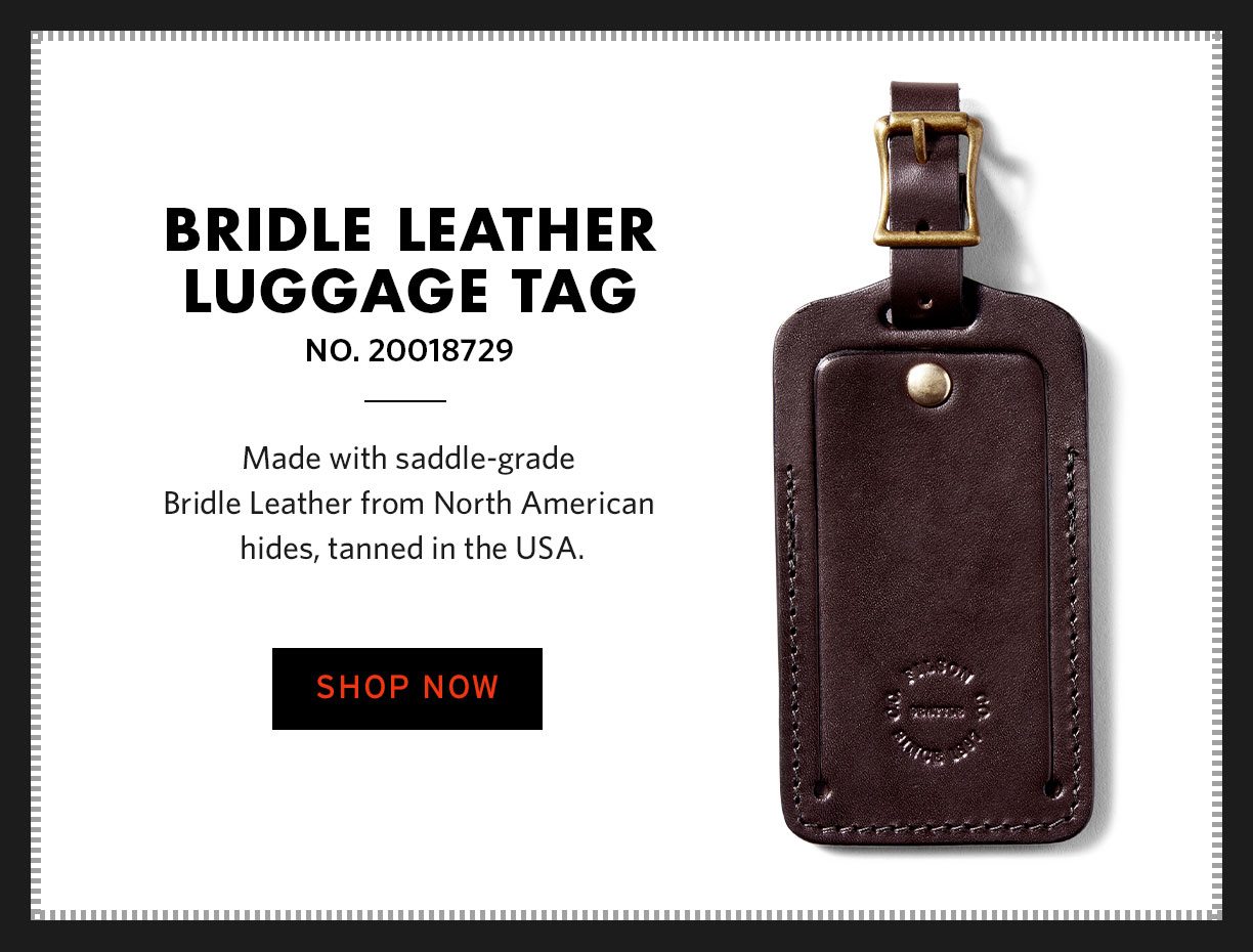 BRIDLE LEATHER LUGGAGE TAG. SHOP NOW