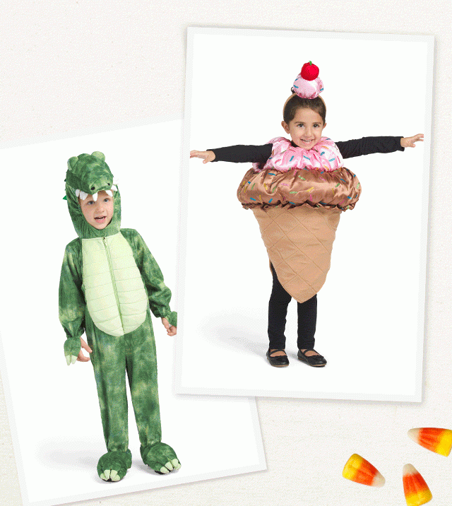 animation of kids wearing costumes