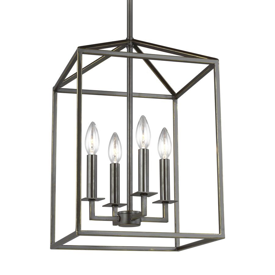 Ellis 4 - Light Lantern Rectangle Chandelier