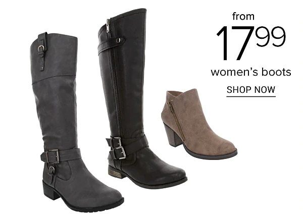 Doorbuster - Women's boots from 17.99. Shop Now.