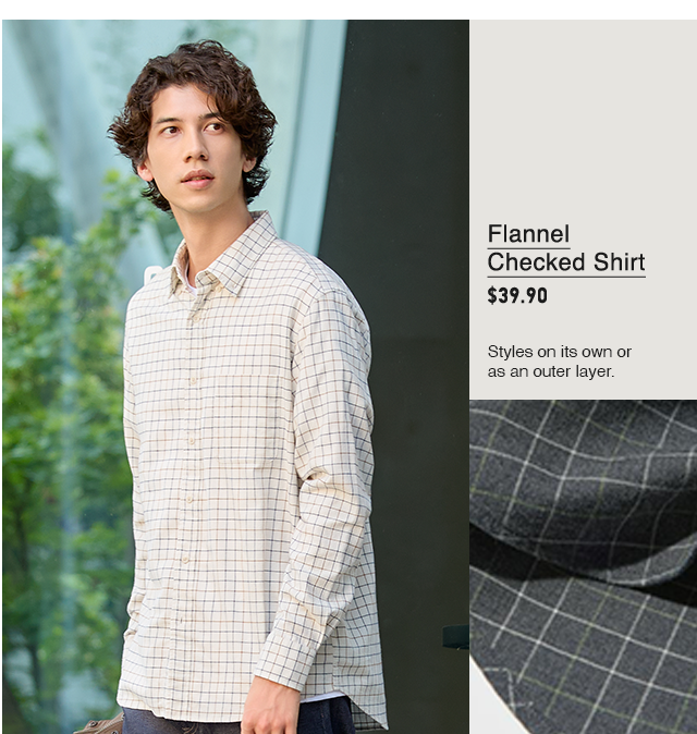 PDP4 - MEN FLANNEL CHECKED SHIRT