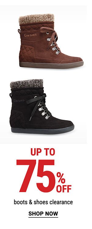 Up to 75% off boots & shoes clearance. Shop Now.