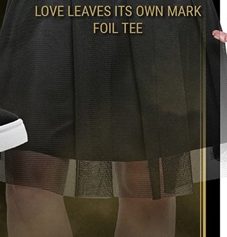Love Leaves Its Own Mark Foil Tee