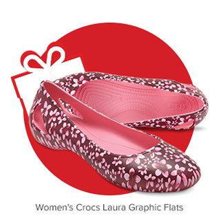 Women's Crocs Laura Graphic Flats