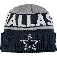 Men's New Era Gray/Navy Dallas Cowboys Chilled Cuffed Knit Hat