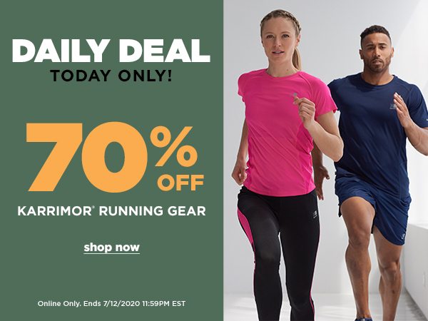 Daily Deal: 70% OFF Karrimor Running Gear - Online Only - Click to Shop