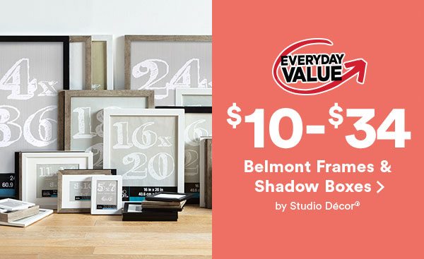 Belmont Frames & Shadow Boxes