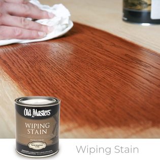 Old Masters Wiping Stain in action