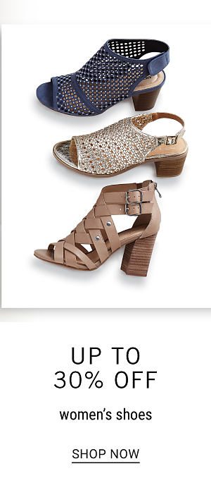 Up to 30% off women's shoes. Shop Now.