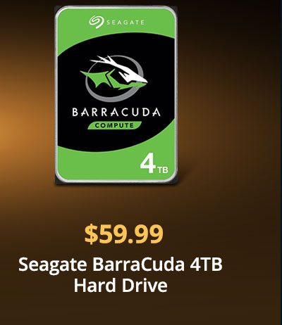 Seagate BarraCuda ST4000DM004 4TB 5400 RPM 256MB Cache SATA 6.0Gb/s 3.5 Hard Drives Bare Drive - OEM