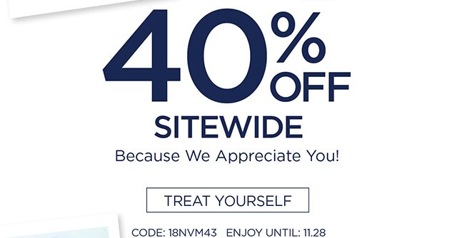 Take 40% Off Sitewide - Shop Now