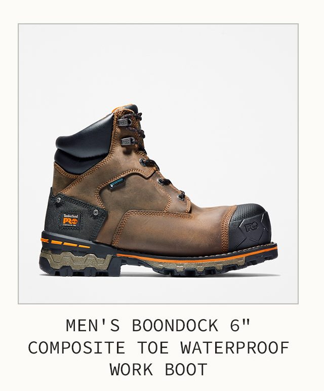 Mens Boondock 6 Inch Composite Toe Waterproof Work Boot