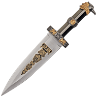 Brass Finish Roman Eagle Dagger