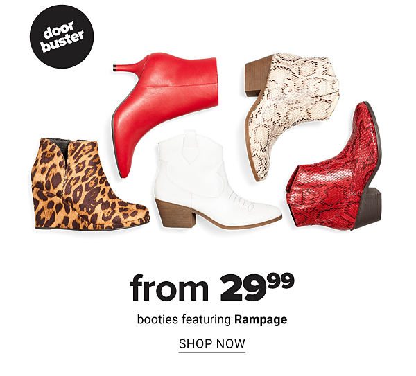 Booties from 29.99 feat. Rampage - Shop now