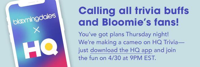 Join us for HQ trivia 4/30!