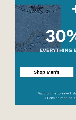 Men's 30% off