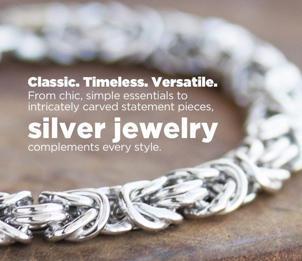 From simple essentials to statement pieces, silver jewelry complements every style. Shop now. 