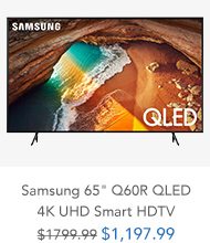 Shop Samsung 65 Q60R Charcoal Black QLED 4K UHD Smart HDTV