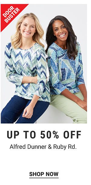 Doorbuster - Up to 50% off Alfred Dunner & Ruby Rd. Shop Now.